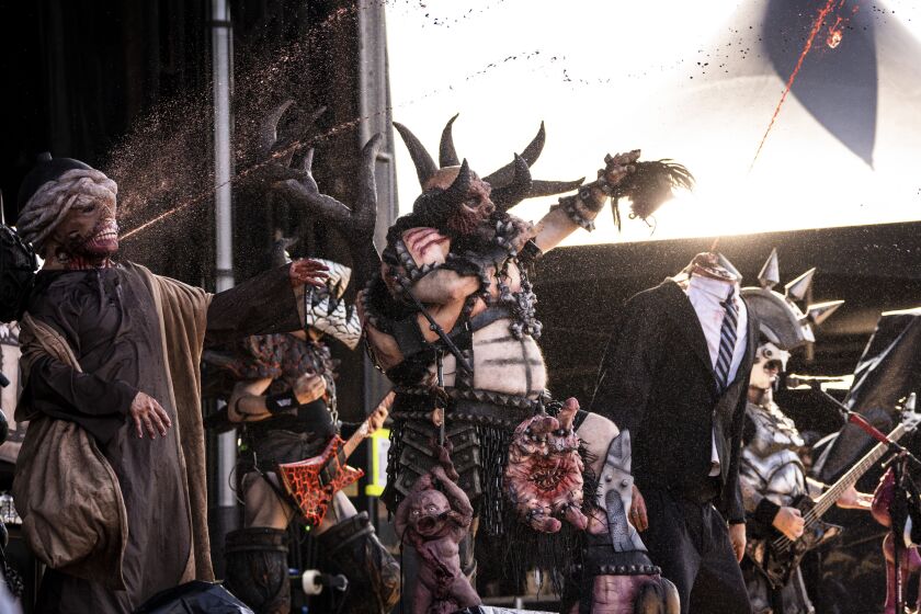 Gwar performs on Day 3 of Riot Fest in Douglass Park, Saturday afternoon, Sept. 18, 2021.
