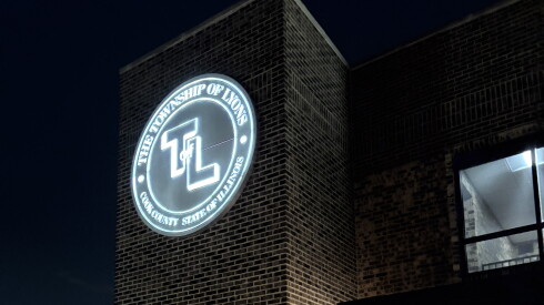 The Lyons Township offices in Countryside, shown after Tuesday night's public meeting.