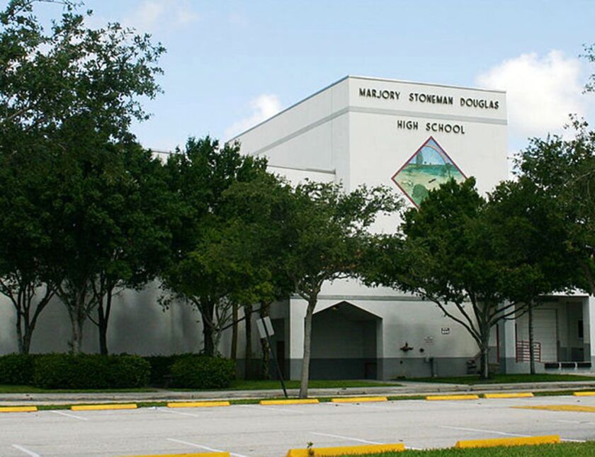 Marjory Stoneman Douglas High School in Parkland, Florida.