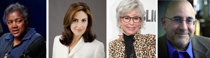From left, Donna Brazile, Victoria DeFrancesco Soto, Rita Moreno and Evan Wolfson. | Getty Images, supplied photos