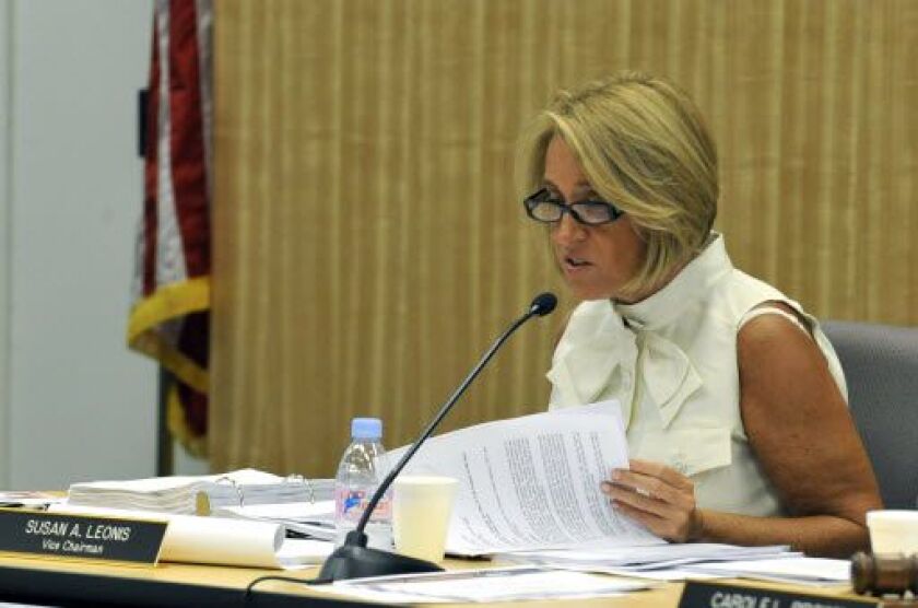 Susan Leonis, then the CTA board’s vice chairman, at a board meeting in 2009. | Brian Jackson/Sun-Times file photo
