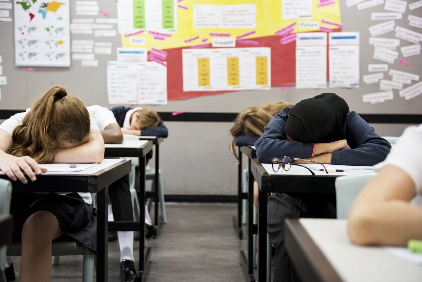Teachers who let their students sleep in class might have the right idea, one expert says.