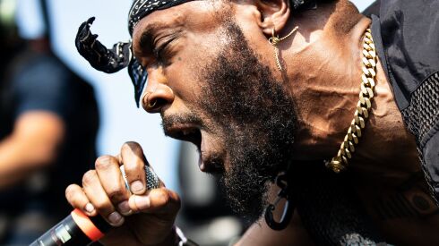 JPEGMafia performs on the third and final day of Pitchfork in Union Park, Sunday, July 23.