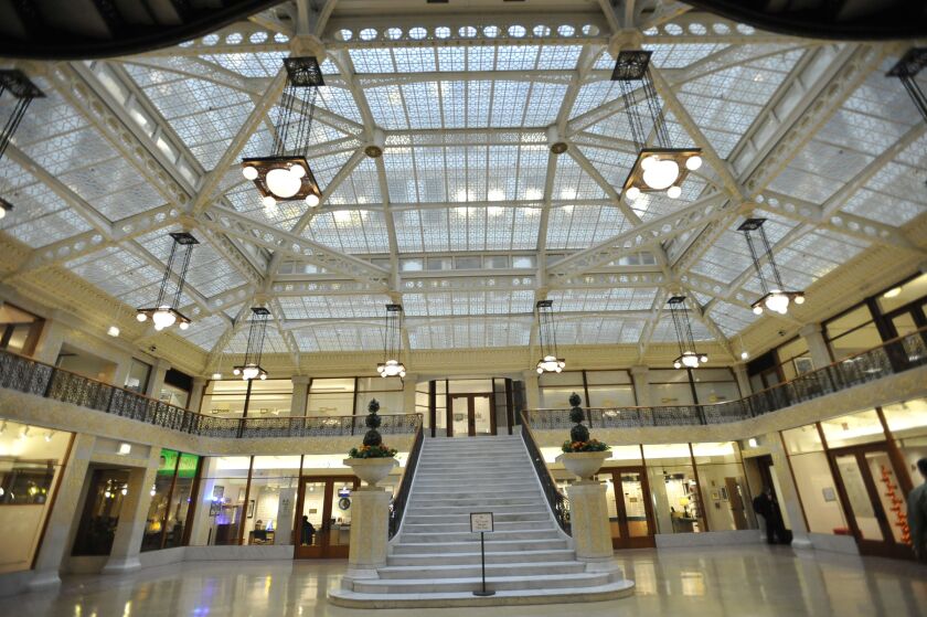 Frank Lloyd Wright was hired to rehab the lobby of Chicago’s famous Rookery building. | Sun-Times file photo