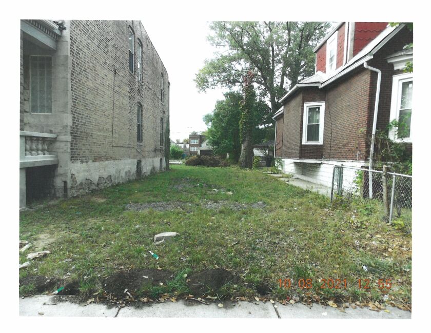 The vacant lot at 6548 S. Morgan St. where Wanda Carter’s house once stood.