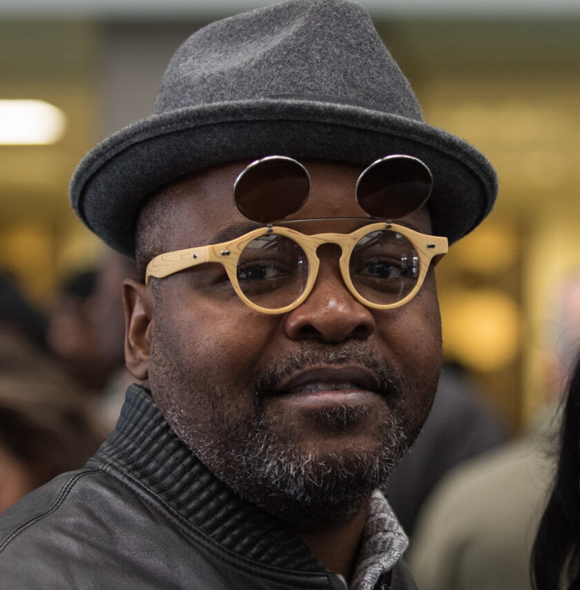 Ben Baker, one of 15 convicted men who said they were framed by Chicago Police Sgt. Ronald Watts whose charges were dismissed by the Cook County State’s Attorney’s office on November 16, 2017. | Max Herman/For the Sun-Times