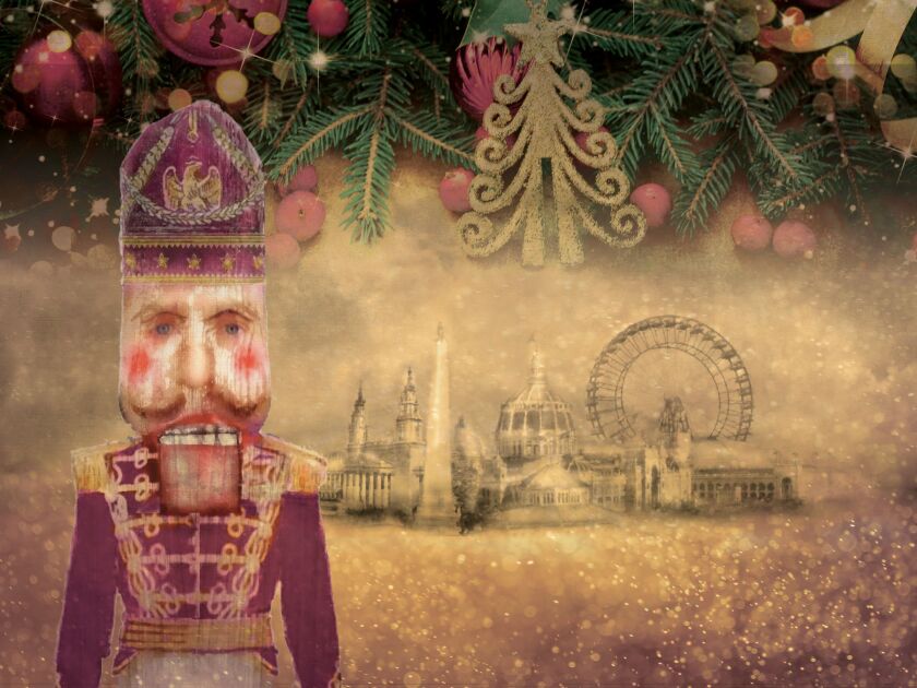 A visual for the Joffrey Ballet’s new production of Christopher Wheeldon’s “The Nutcracker,” to debut at the Aufitorium Theatre, Dec. 10-30. (Photo: Courtesy of the Joffrey Ballet)