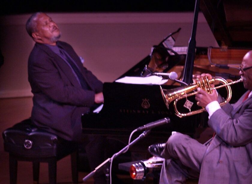 Jazz pianist Willie Pickens performing in 2004 with the Hank Jones Trio at Symphony Center with Clark Terry. | Sun-Times files