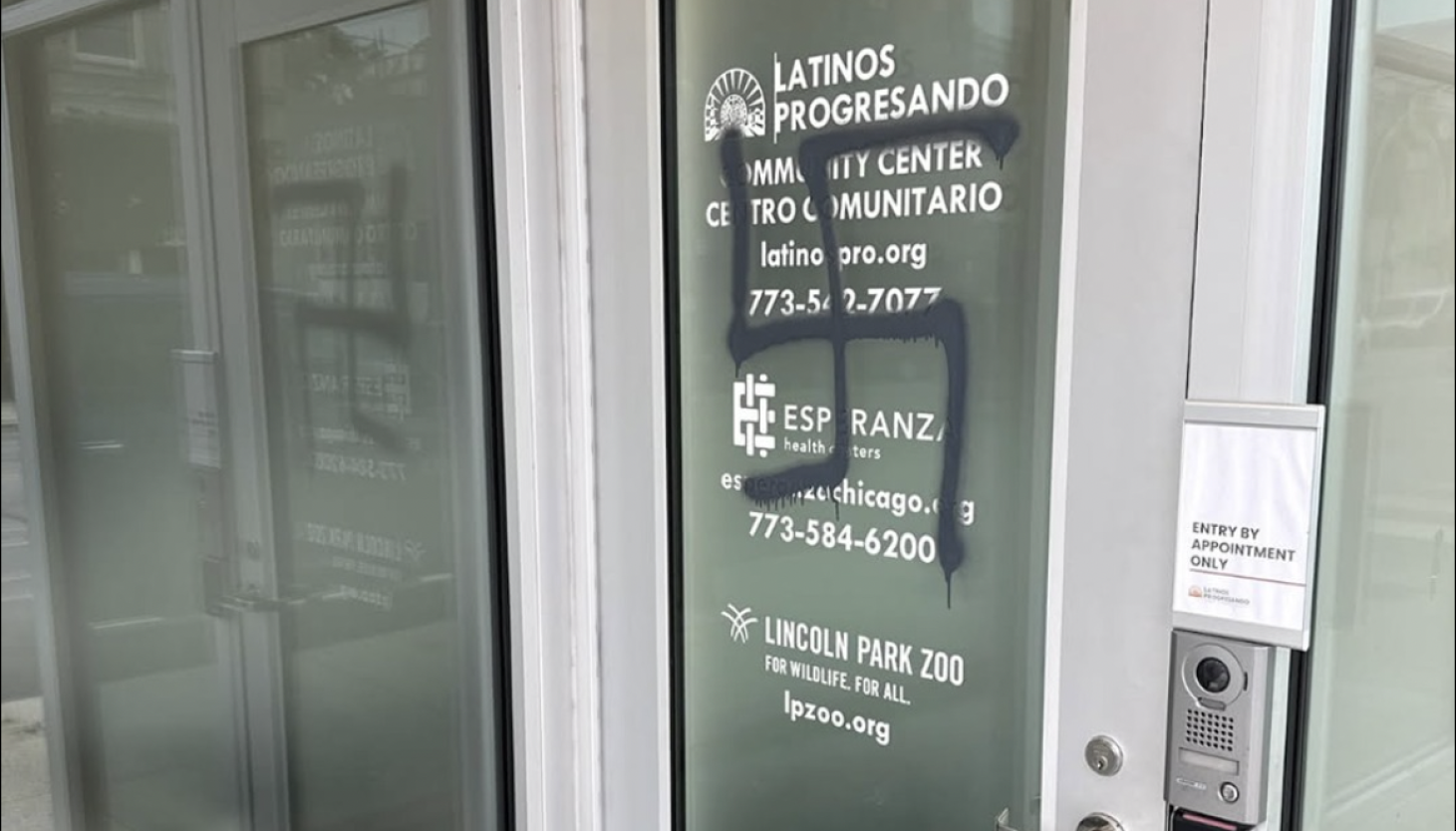 Vandals target immigration organizations in Little Village Vandals target immigration organizations in Little Village