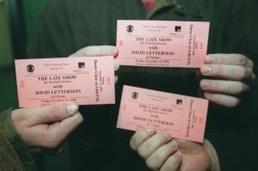 Fans display Steppenwolf tickets. | Sun-Times