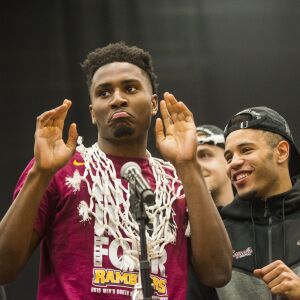 Donte Ingram gives a little dance. | Tyler LaRiviere/Sun-Times