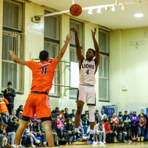 Lincoln Park’s Ismail Habib (4) shoots the ball against Young.