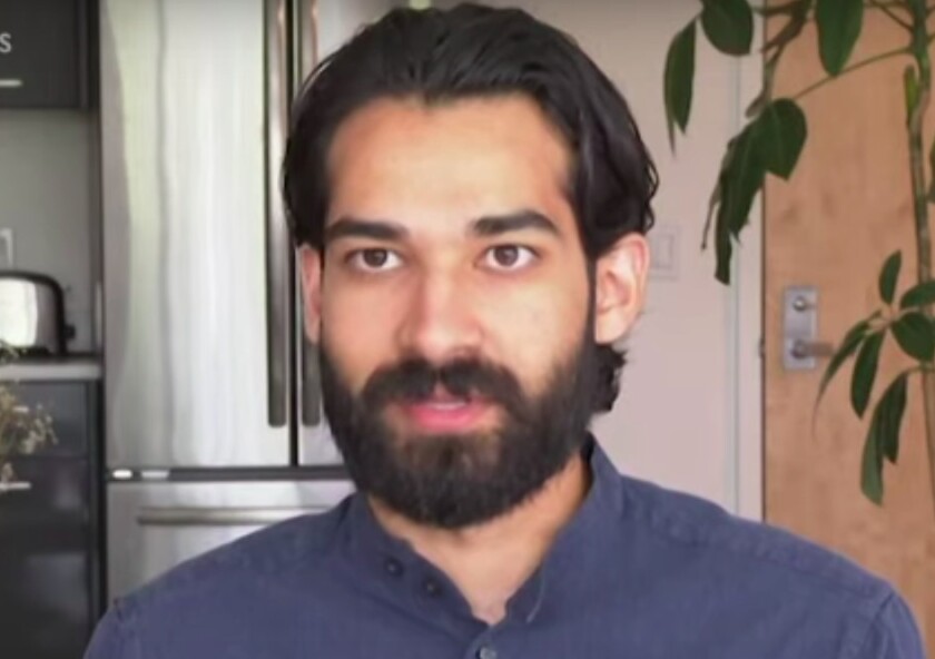 Ishaq Pathan, 26, works in Oakland for the nonprofit Islamic Networks Group, trying to help young people grow up confident in their Muslim identity.