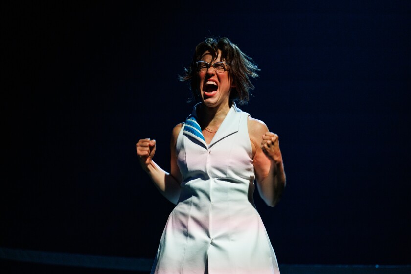 Chilina Kennedy as Billie Jean during a rehearsal of “Billie Jean” at the Chicago Shakespeare Theater at Navy Pier, Thursday, July 17, 2025.