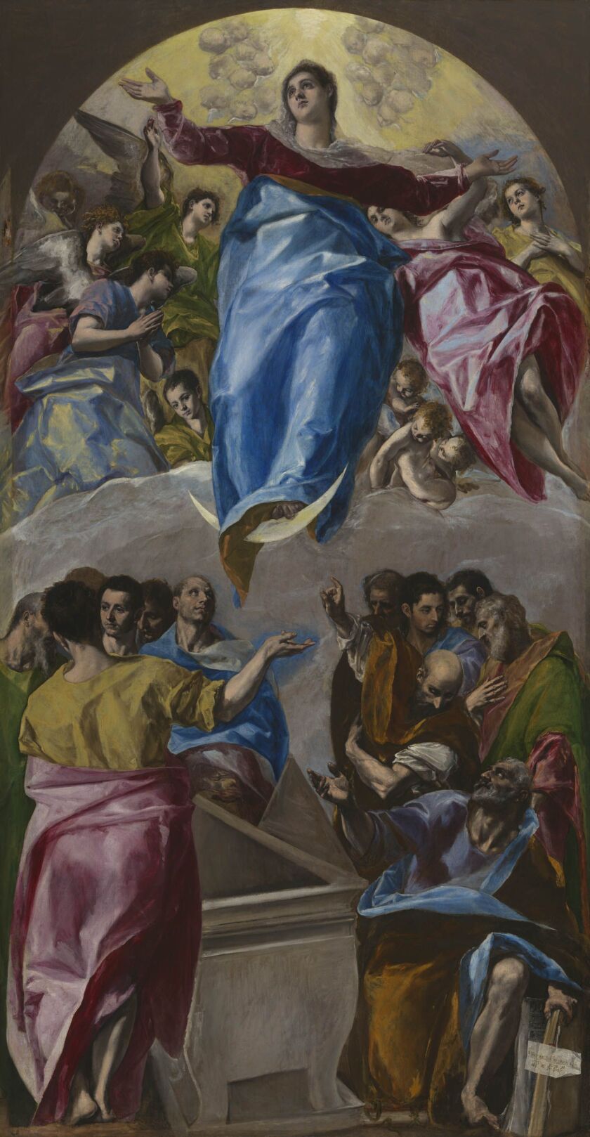 El Greco (Domenikos Theotokopoulos). The Assumption of the Virgin, 1577–79. The Art Institute of Chicago, Gift of Nancy Atwood Sprague in memory of Albert Arnold Sprague. 