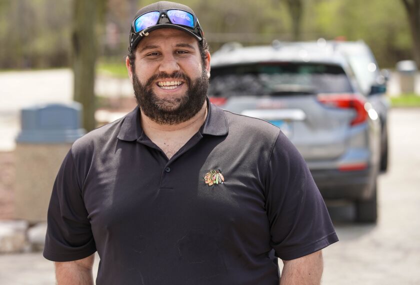 Matt Barbato of Elmhurst was out at Indian Boundary Golf Course on Friday.