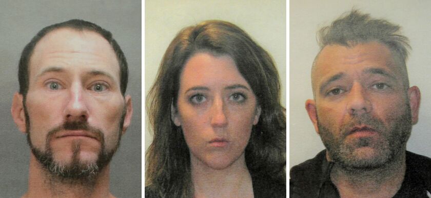 Johnny Bobbitt, left, Katelyn McClure and Mark D’Amico | AP