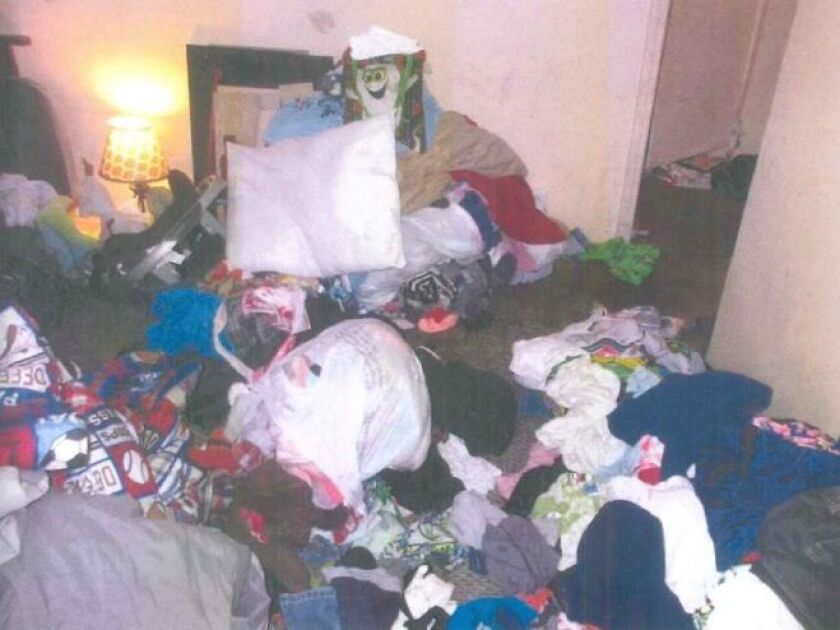The inside of the Joliet Township home where 17-month-old Semaj Crosby was found dead in April 2017. | Photo provided by Will County Land Use Department.