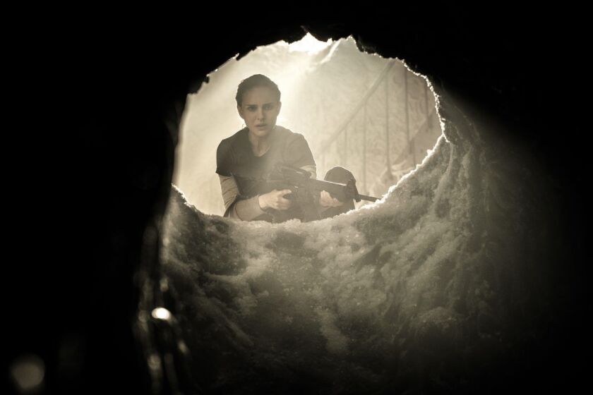 A biologist (Natalie Portman) investigates her husband’s disappearance in an environmental disaster zone in “Annihilation.” | Paramount Pictures/Skydance