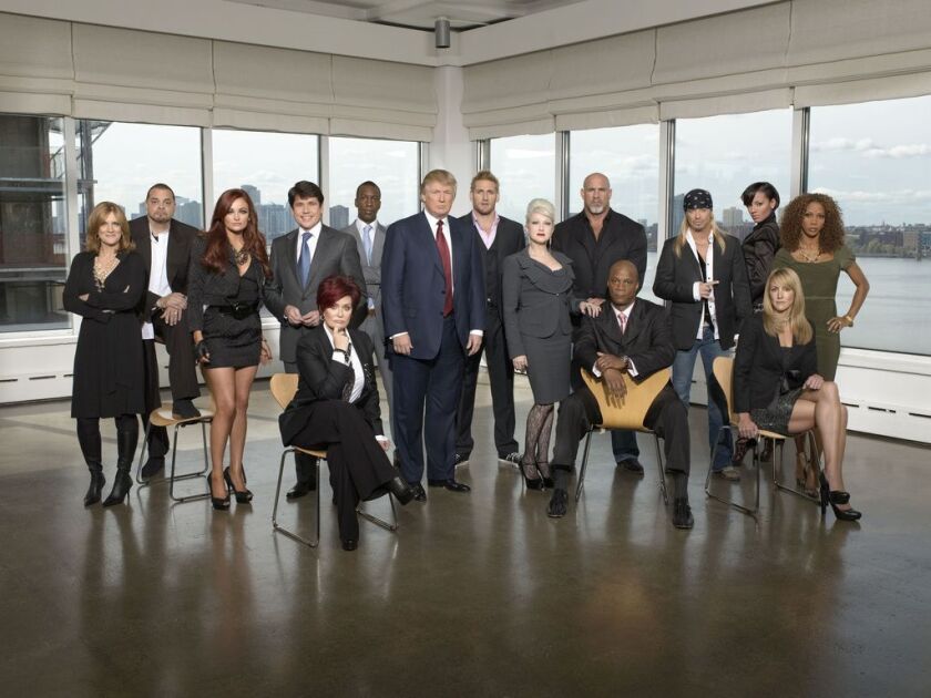 The cast of “Celebrity Apprentice”