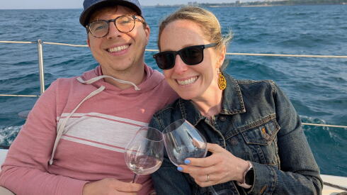 Listener Alexandrea Usher sailing Lake Michigan with her husband.jpg