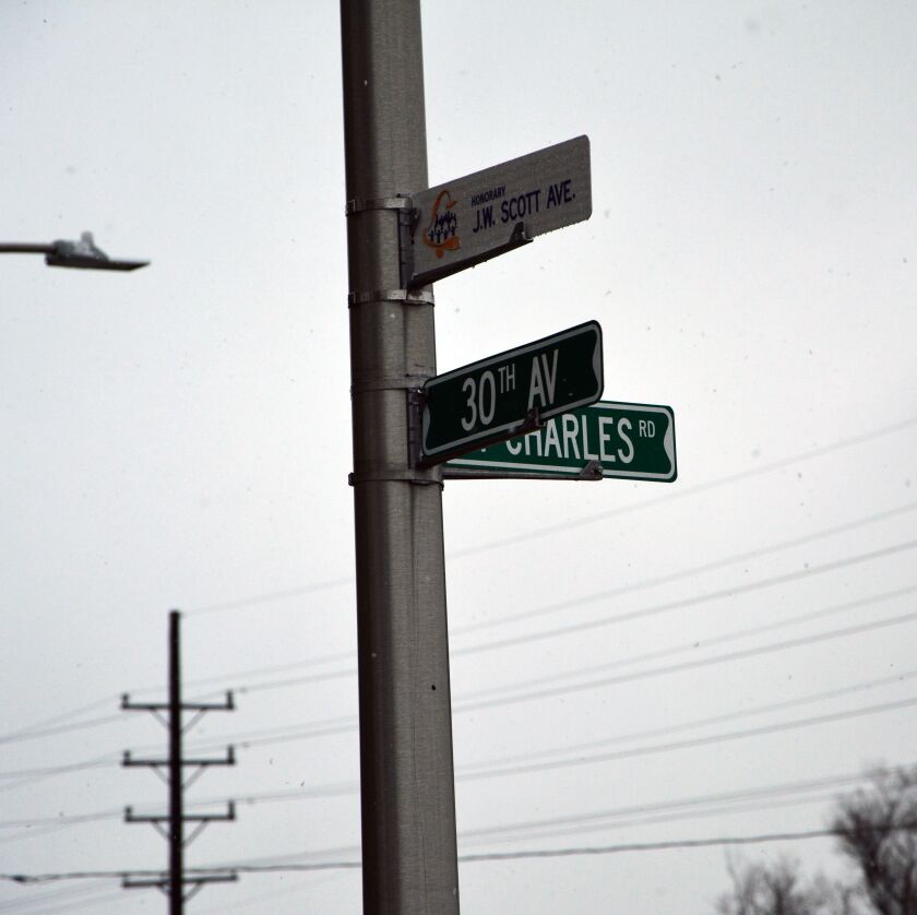 A street was renamed in Bellwood on Nov. 18 for Korean War veteran J.W. Scott. / Photo by John Fountain