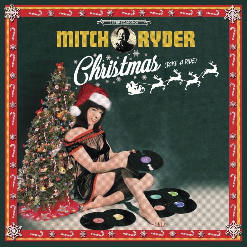 This cover image released by Goldenlane Records shows “Christmas (Take a Ride)” a holiday album by Mitch Ryder. (Goldenlane Records via AP)