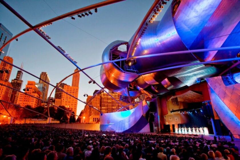 The Jay Pritzker Pavilion in Millennium Park will be the site of the grand final of the 2015 Chicago Dancing Festival. (Photo: Todd Rosenberg)