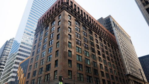 Exterior of the Rector Building at 79 W. Monroe St.