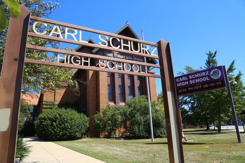 Schurz High School, 3601 N. Milwaukee Ave. in Old Irving Park.