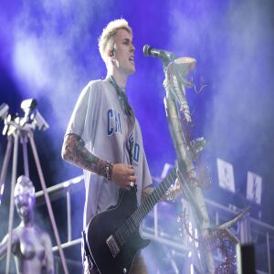 Machine Gun Kelly performs at Wrigley Field. | Ashlee Rezin/Sun-Times
