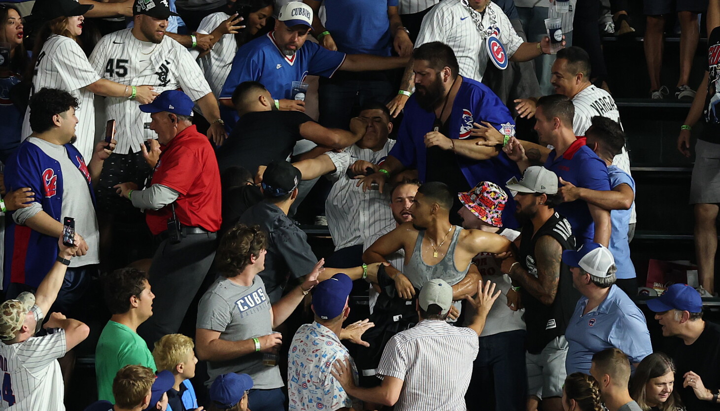 Man charged with sucker-punching fan at Cubs-Sox game at Wrigley Field