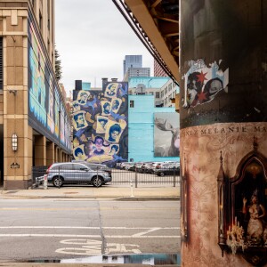 The “On the Wings of Change” mural honoring 10 Chicago suffragists is at 33. E. Ida B. Wells Drive in the Loop.