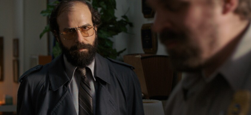 Brett Gelman (left) plays Murray Bauman, a former Sun-Times investigative reporter tasked with solving a mysterious death from the first season of “Stranger Things.” | Netflix