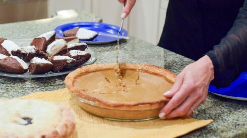 Consider making your own pumpkin pie or other desserts for Thanksgiving, rather that buying high-priced, pre-made items.