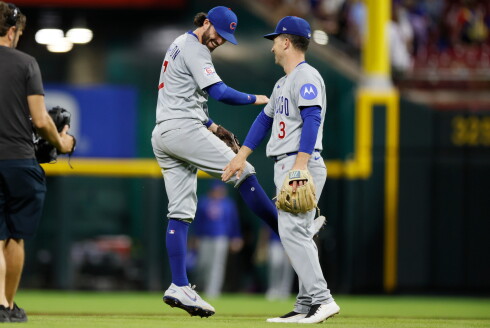Cubs infielders Dansby Swanson and Alex Bregman