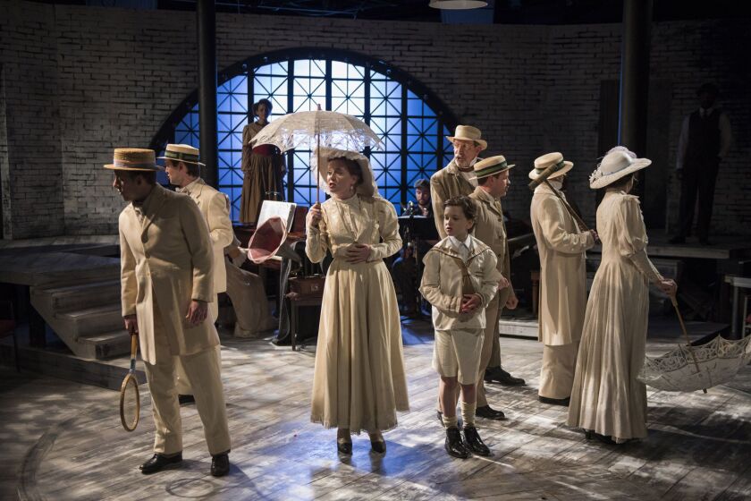 The cast of the Griffin Theatre Company production of “Ragtime,” the musical by Lynn Ahrens and Stephen Flaherty, based on the novel by E.L. Doctorow. | MICHAEL BROSILOW