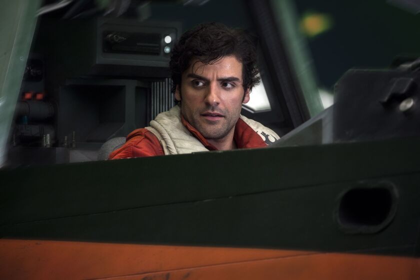 Oscar Isaac as Poe in “Star Wars: The Last Jedi.” | . Lucasfilm