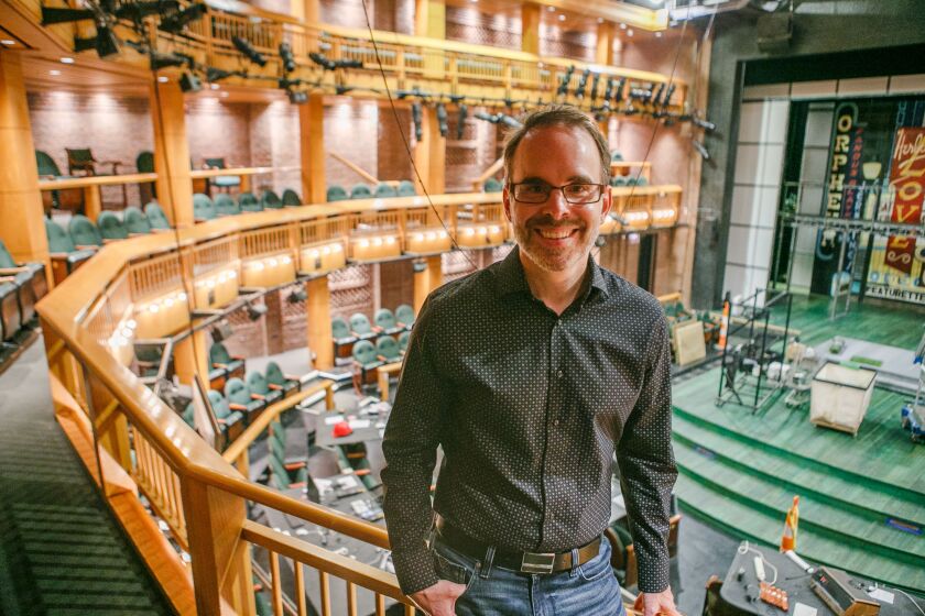 Daryl Cloran, adapter & director of “As You Like It” inside the Shakespeare Theater in Navy Pier Friday morning, Sept. 17, 2021.