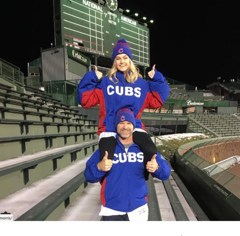 David Ross and his pro partner Lindsay Arnold stopped by Wrigley Field last week ahead of tonight’s “Dancing With the Stars”premiere. | DAVID ROSS/INSTAGRAM
