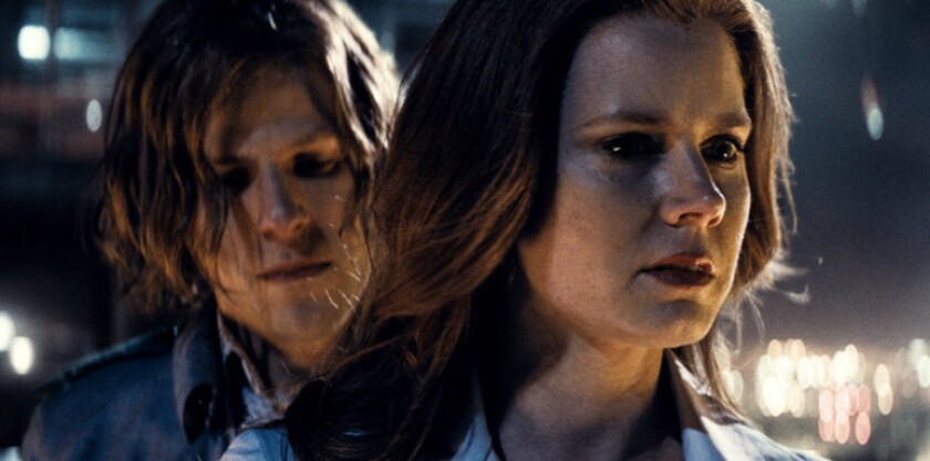 Jesse Eisenberg as Lex Luthor and Amy Adams as Lois Lane in “Batman v Superman: Dawn of Justice.” | Warner Bros. Pictures