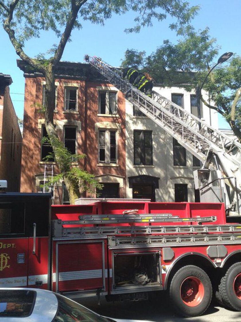Fire crews responded to a fire Aug. 20, 2020, in the 1900 block of North Sedgwick Street.