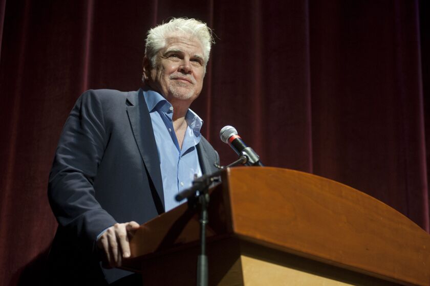 “Pleasantville” director Gary Ross speaks Saturday at Ebertfest in Champaign. | Timothy Hiatt/Getty Images