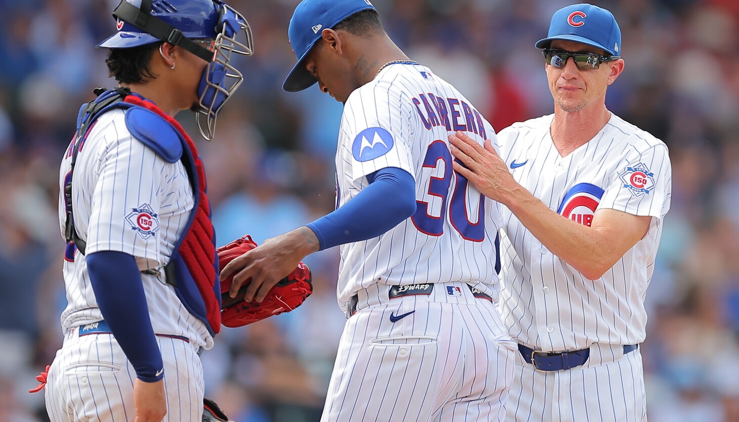 Cubs stagger into White Sox series after losing Dansby Swanson and seeing Edward Cabrera get rocked
