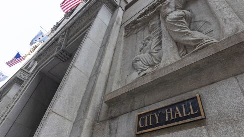 City of Chicago City Hall at 121 N LaSalle St, Monday, May 9, 2022.