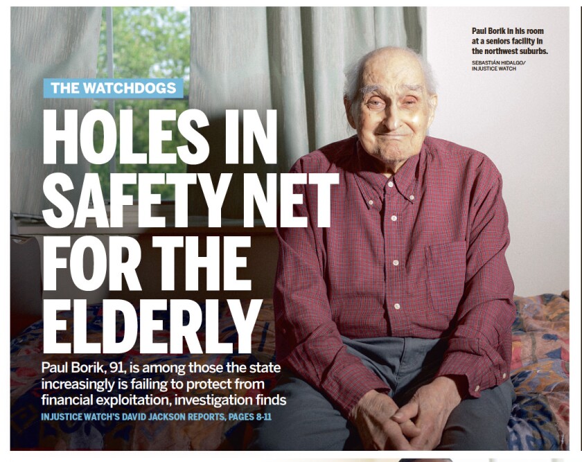 Click here to read the Aug. 13 Watchdogs report on failures in Illinois to address financial exploitation of the elderly.