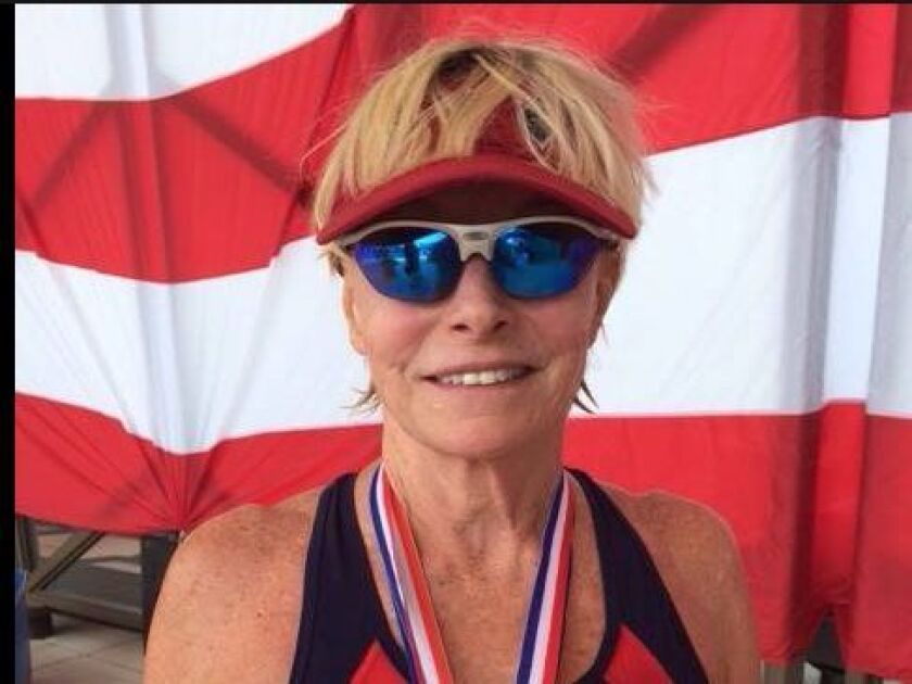 Triathlete Elizabeth Brackett captured five world titles. | Provided photo