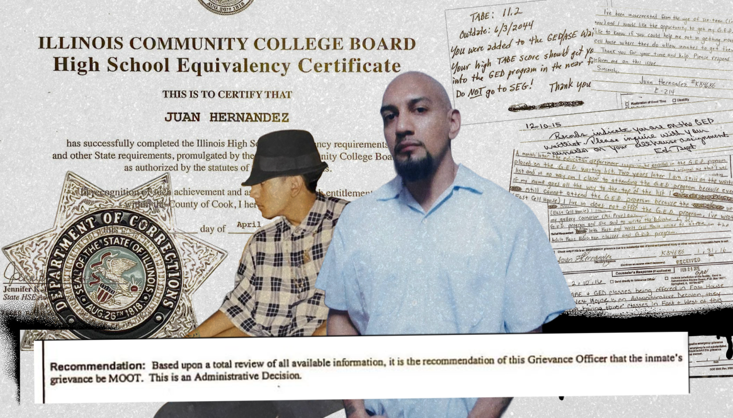Man Spends 18 Years and a Hunger Strike to Get GED in Illinois Prisons Man Spends 18 Years and a Hunger Strike to Get GED in Illinois Prisons
