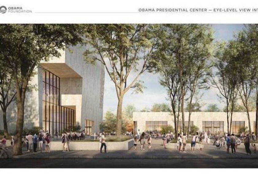 Artist’s rendering of the Obama Presidential Center. | Obama Foundation