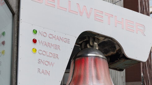 Developers behind The Bellwether Residences, 79 W. Monroe St., restored the building's sign.